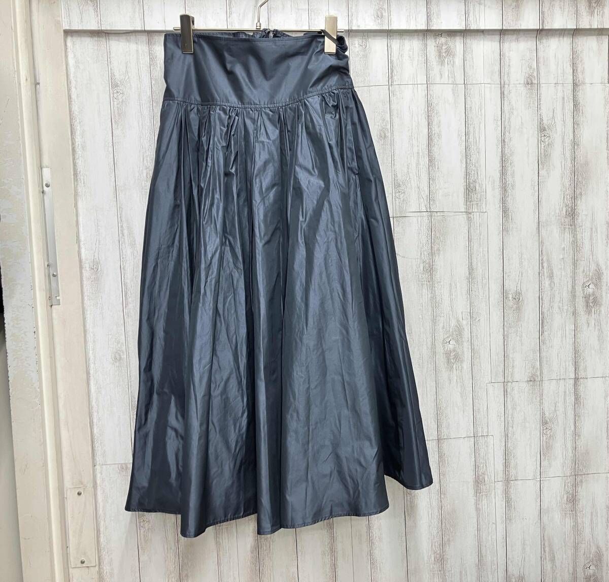 FRAY I.D/ｽｶｰﾄ/FWFS235010 ﾍﾞﾙﾄｷﾞｬｻﾞｰｽｶｰﾄﾈｲﾋﾞｰ ｻｲｽﾞ S ウエスト約64cm