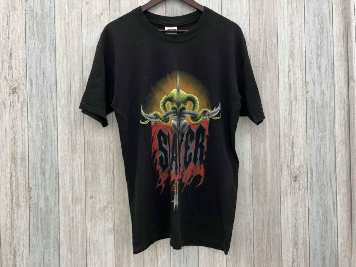 TECT／SLAYER UBERALLES／90s／半袖Tシャツ／Lサイズ／メンズ／ブラック