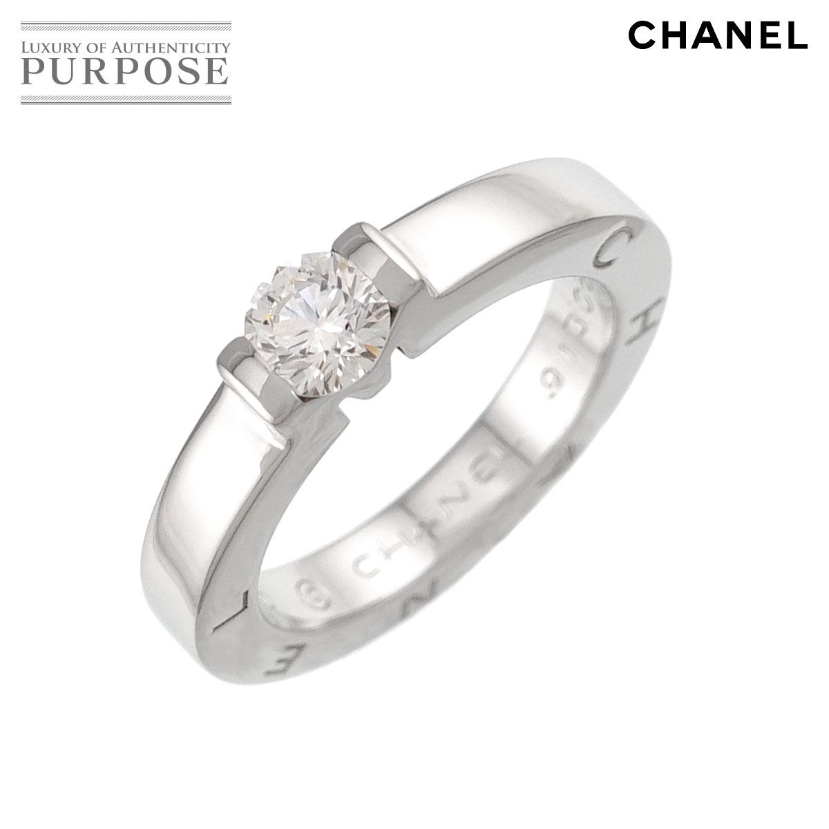 シャネル CHANEL ダイヤ 5.5号 リング Pt プラチナ 指輪 Diamond Ring 