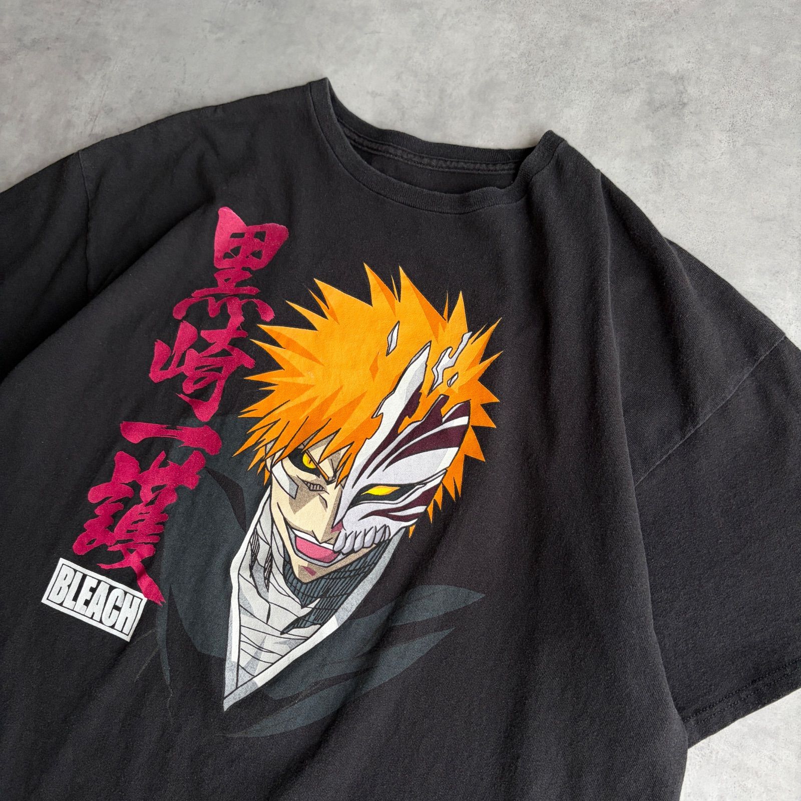 BLEACH 黒崎一護 虚化 ホロウ化 アニメTシャツ XL ブラック RIPPLE