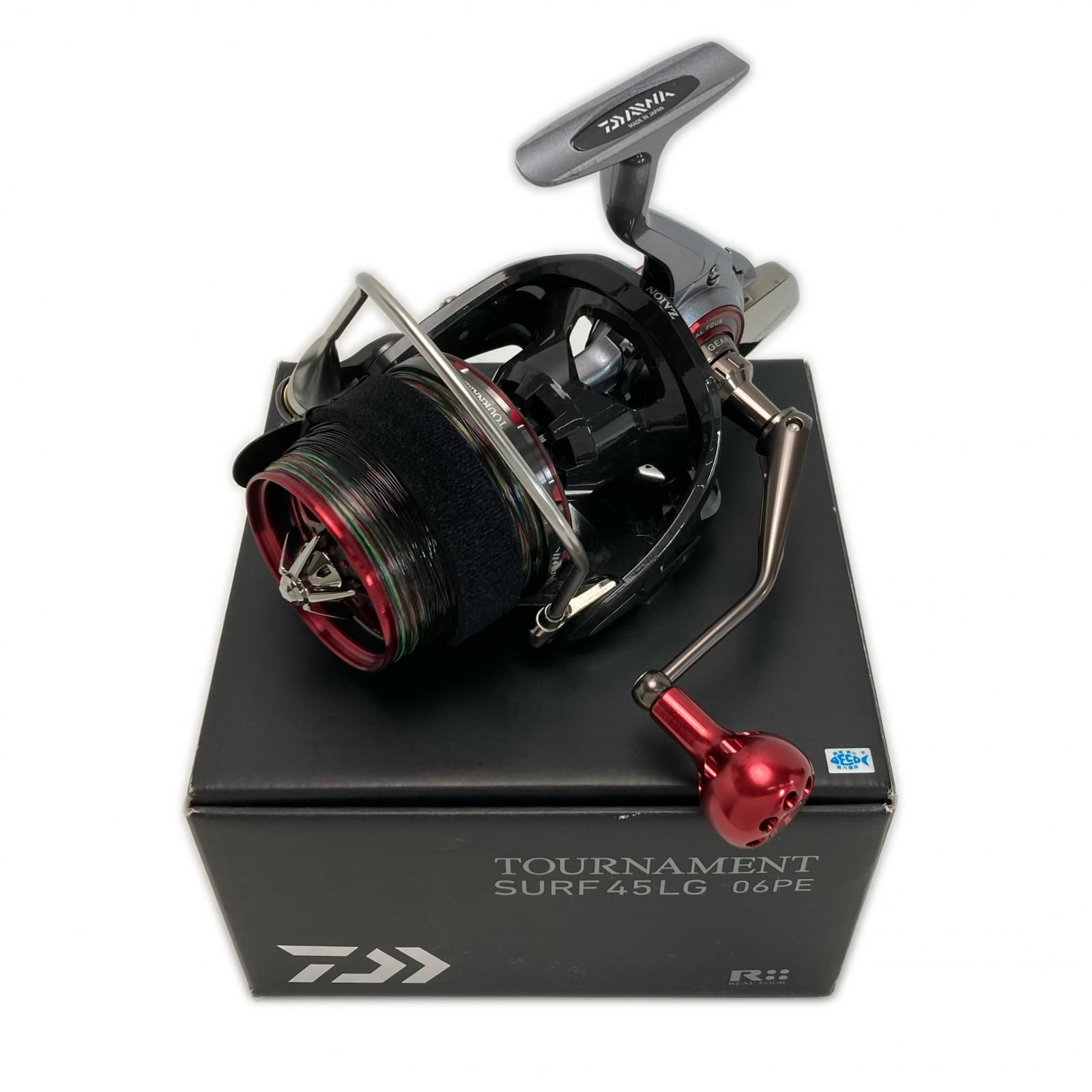 DAIWA ダイワ 13 トーナメントサーフ 45LG 06PE 059361 スピニングリール カスタムハンドル 替スプール・箱付き