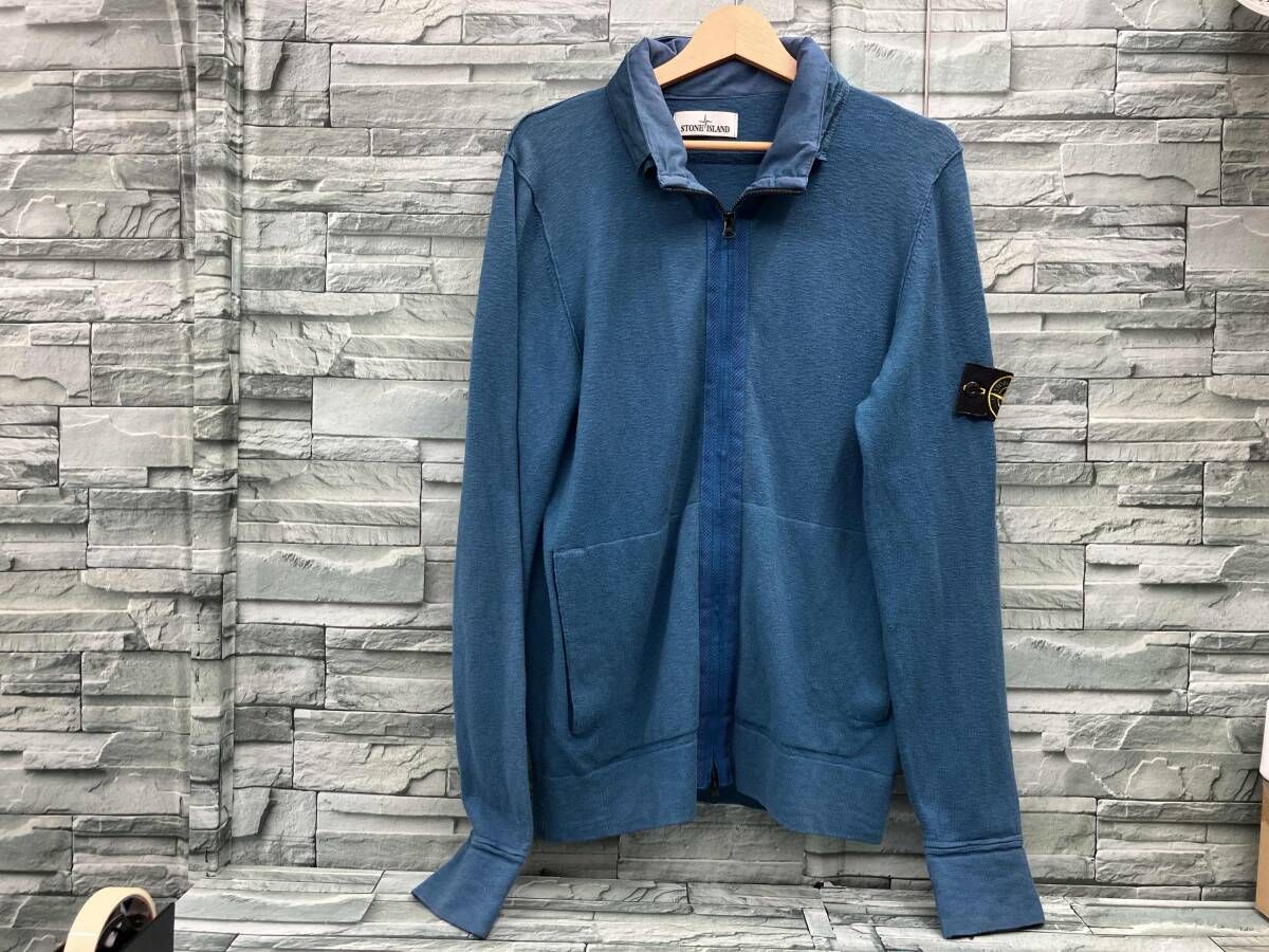 STONE ISLAND/ニット/フルジッパーニットカーディガン/BLU/L/冬 - メルカリ