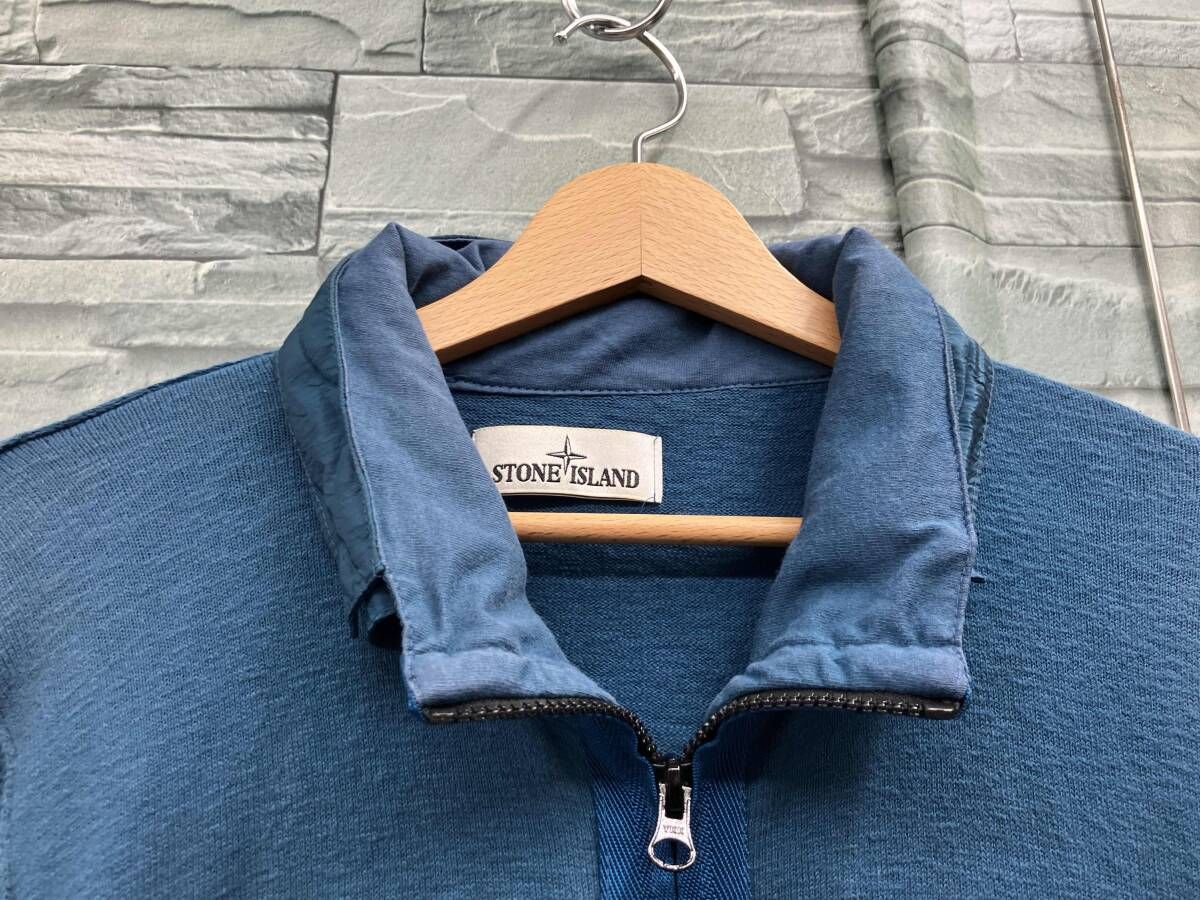 STONE ISLAND/ニット/フルジッパーニットカーディガン/BLU/L/冬 - メルカリ