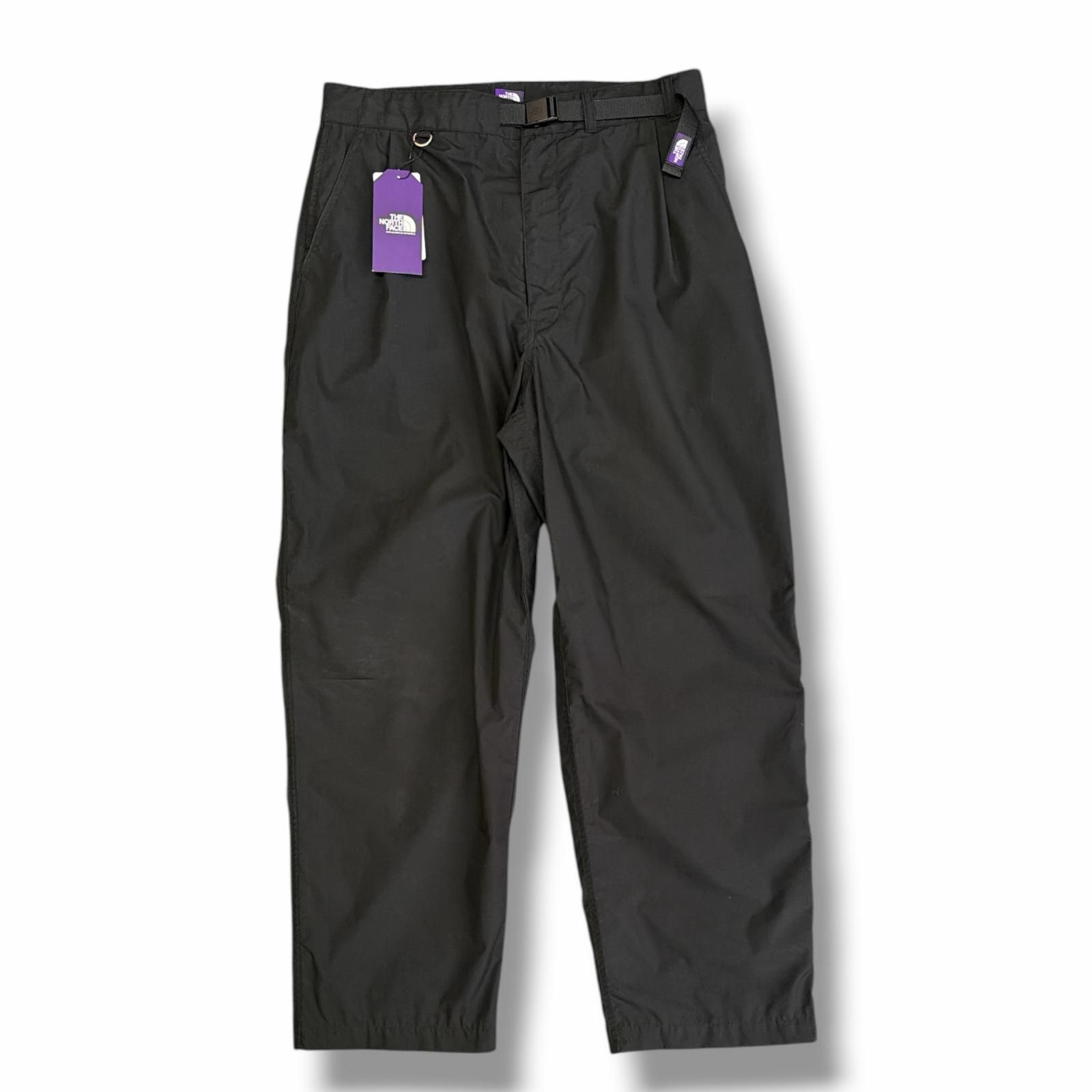 参考上代25300円 未使用 THE NORTH FACE PURPLE LABEL 25SS Wide Tapered Field Pants ワイドテーパードフィールドパンツ ザノースフェイスパープルレーベル N25SC123 ブラック 32