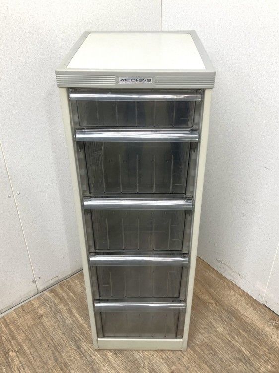 【中古品】ナカバヤシ メディシスシリーズ A4クリアケース書庫 MAF-H900 グレー