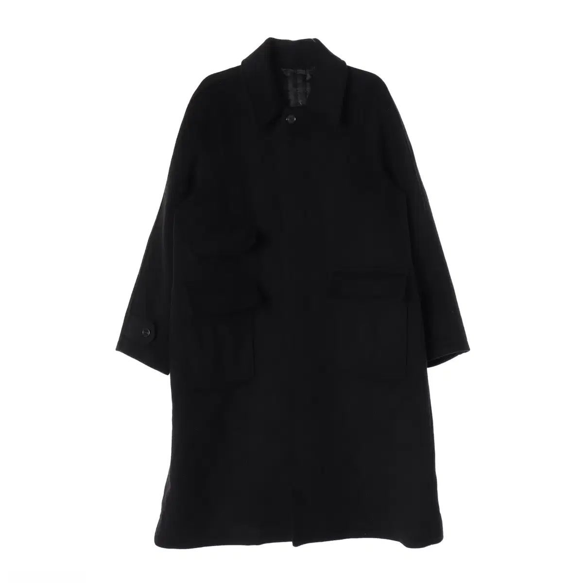 ファッジストア オーバーサイズ ウール ブレンド シングル ロング コート