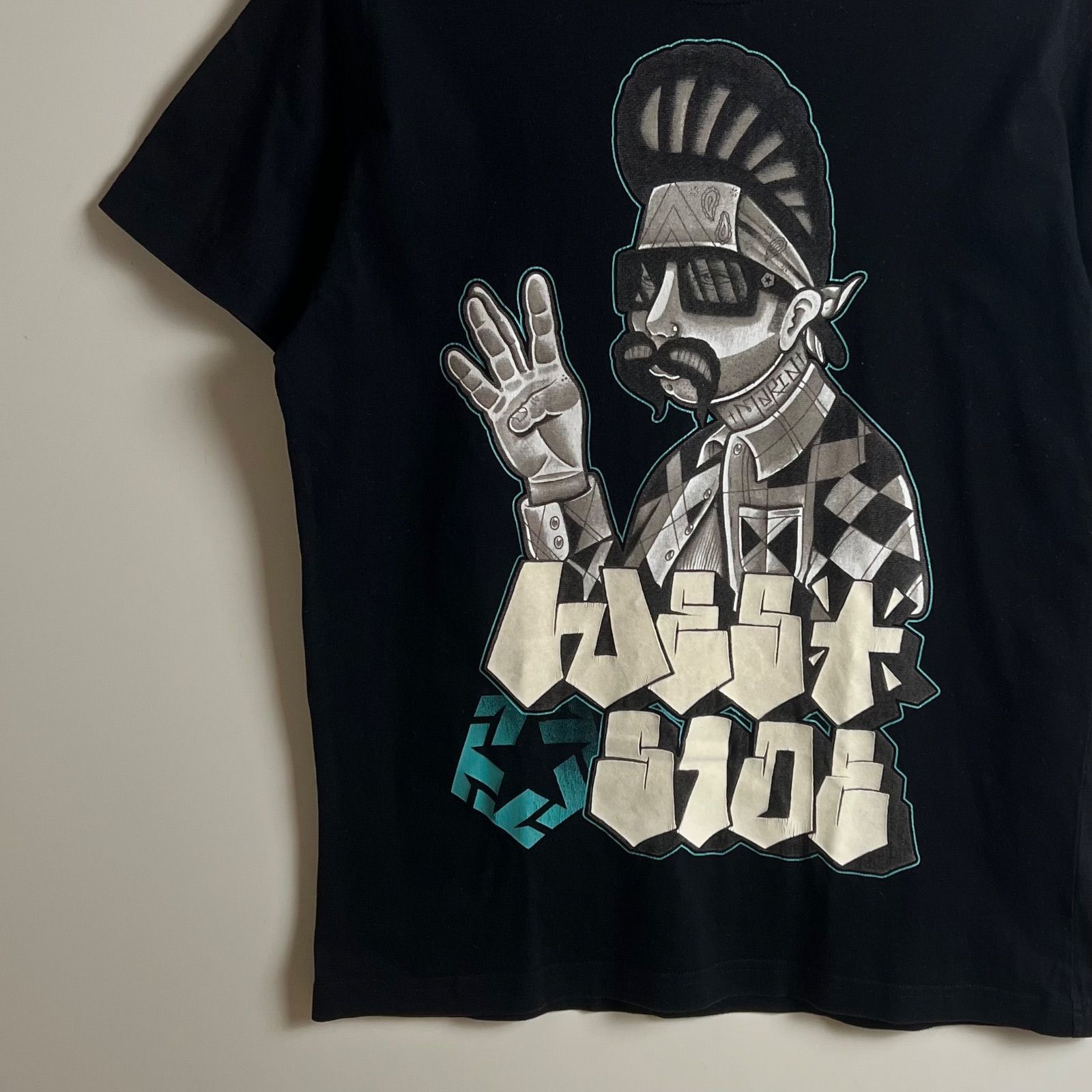 TRIBAL GEAR 00s old street Chicano Tatoo Tee XL BLK トライバルギア 