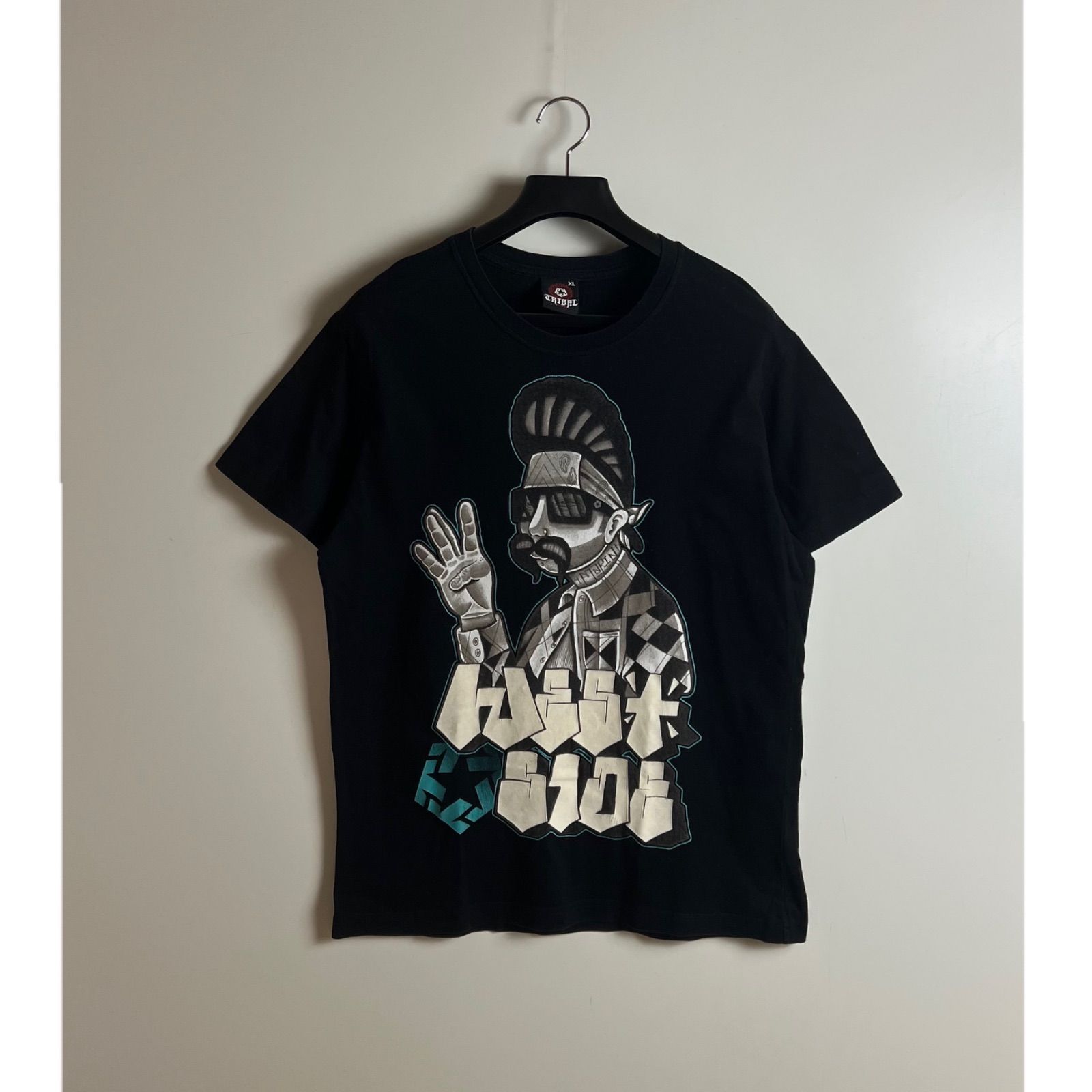 TRIBAL GEAR 00s old street Chicano Tatoo Tee XL BLK トライバルギア 