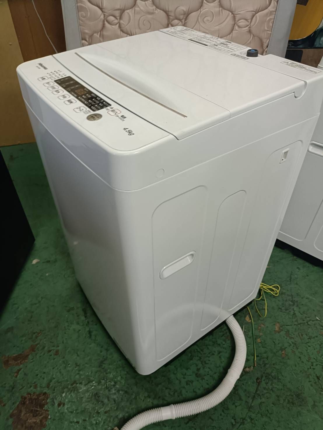 最在庫処分！【2025年製】ハイセンス 全自動洗濯機 4.5kg HW-K45E[383