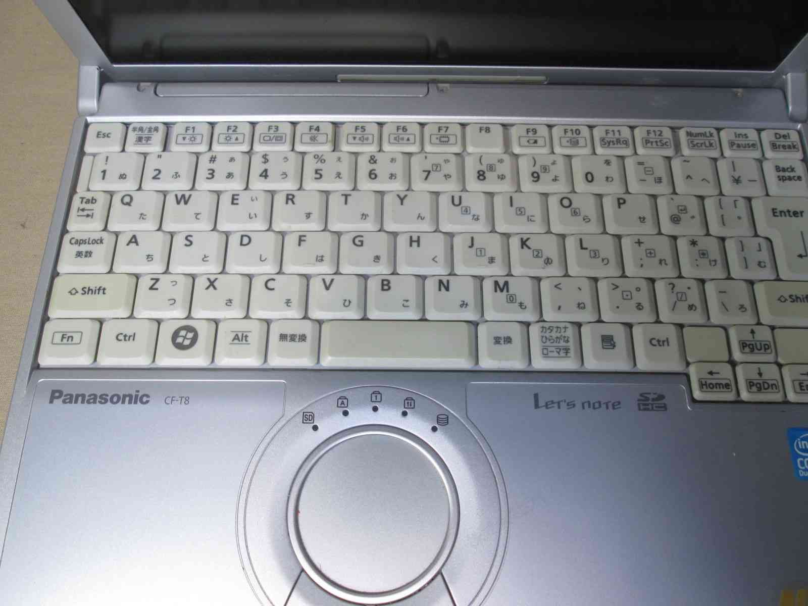 Panasonic Lets note CF-T8GC1AJS【Core 2 Duo】 【WindowsVista世代の