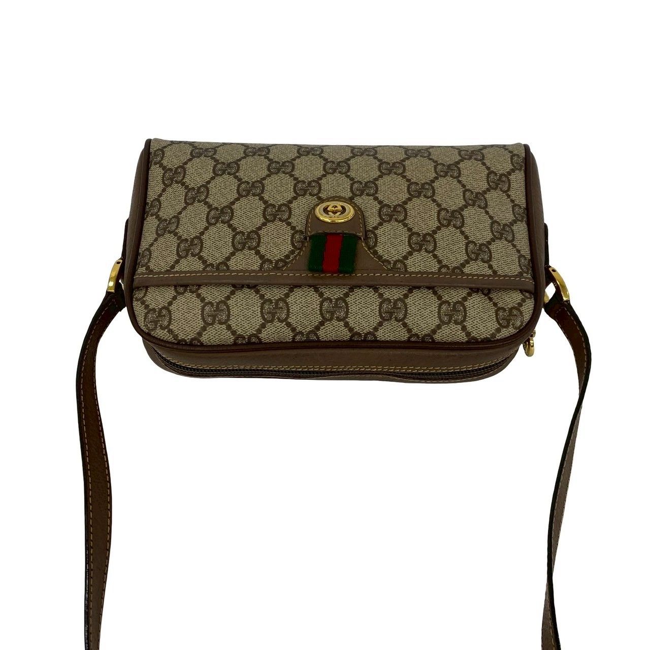 極 美品 GUCCI グッチ オールドグッチ ヴィンテージ シェリーライン GG 