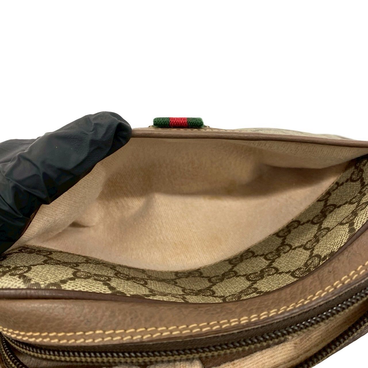 極 美品 GUCCI グッチ オールドグッチ ヴィンテージ シェリーライン GG