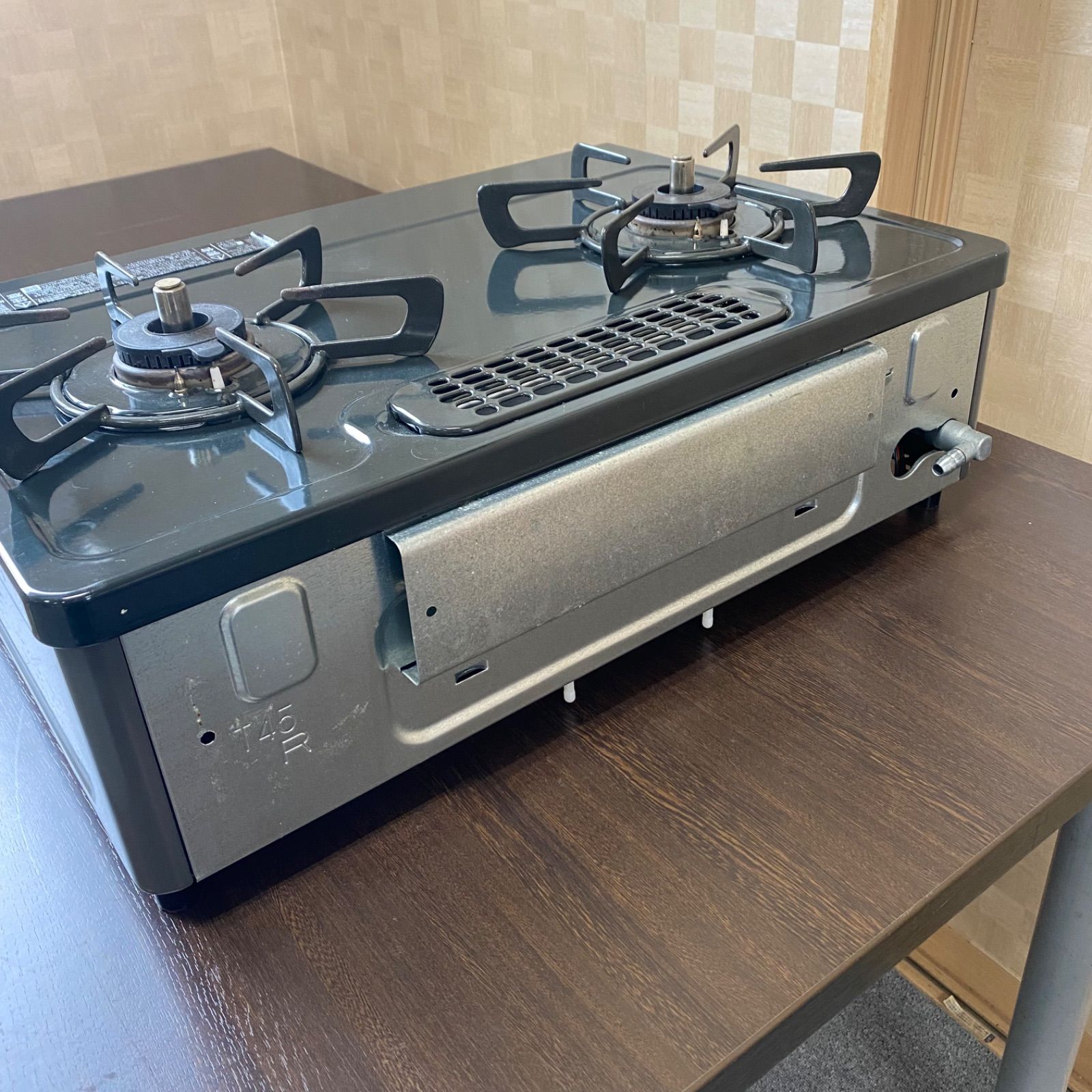 (中古)　リンナイ　グリル付きガステーブル　 ◇美品◇中古◇格安◇リンナイ◇グリル付ガステーブル◇RTE565BKL
