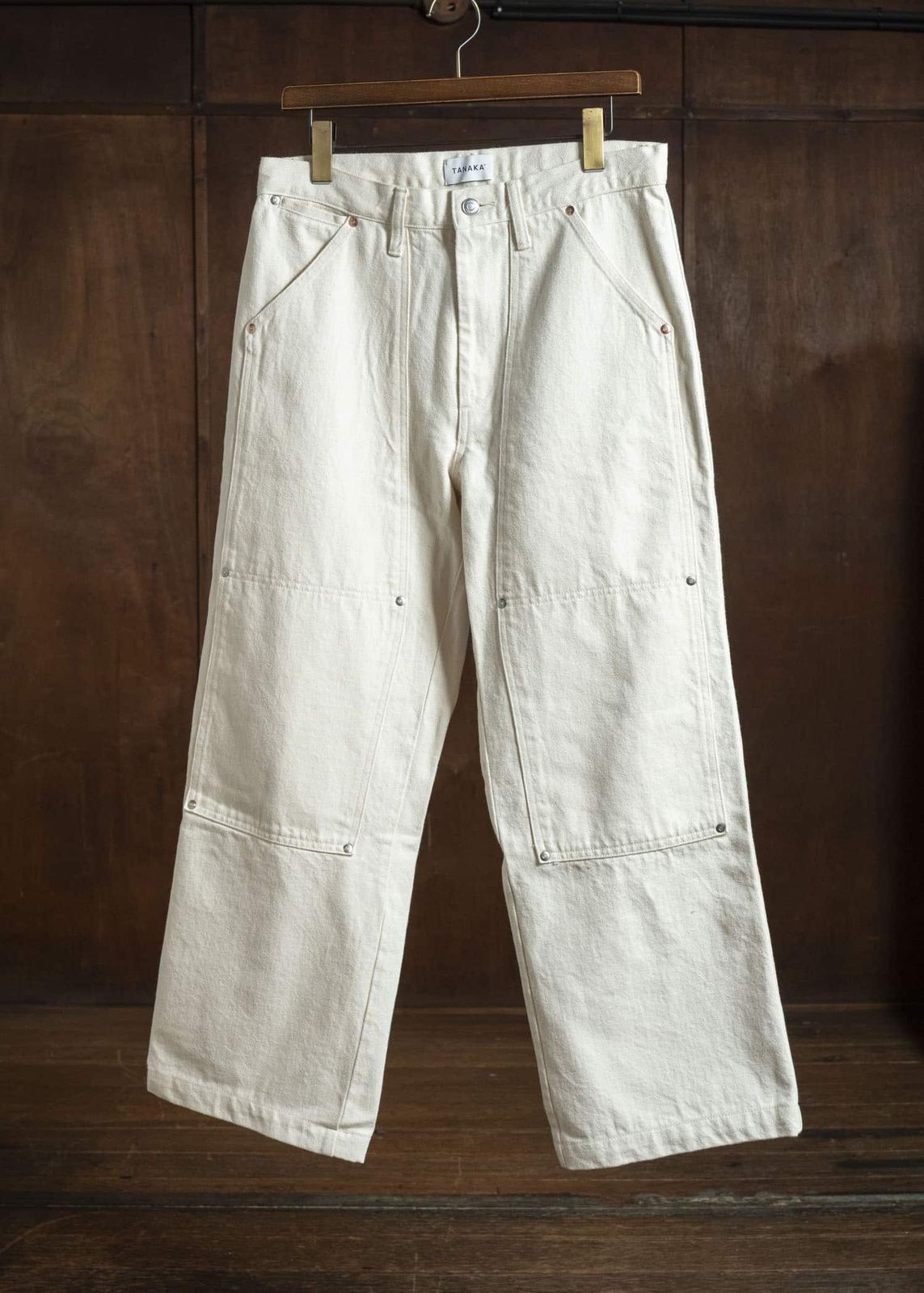 TANAKA ホワイトペインターパンツ デニムパンツ 30 中古