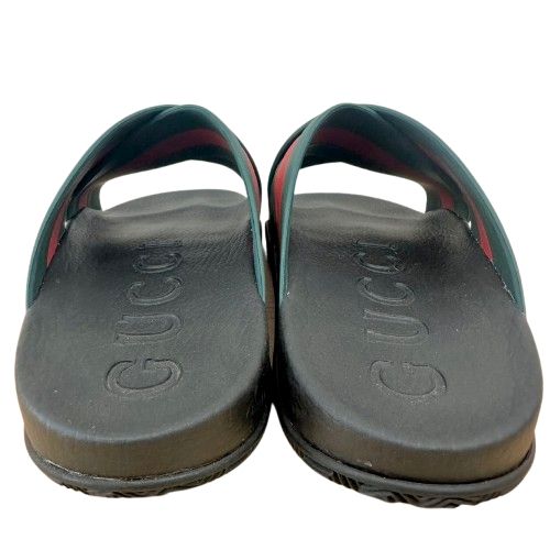 ♪GUCCI グッチ シェリーライン ラバー サンダル 630326 メンズ 8 27.0