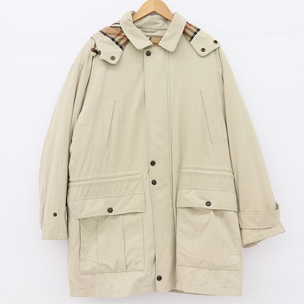 バーバリー BURBERRY マウンテンパーカー モッズコート ポリエステルダウンフェザー サイズL メンズ【yy】【中古】4000064800900537