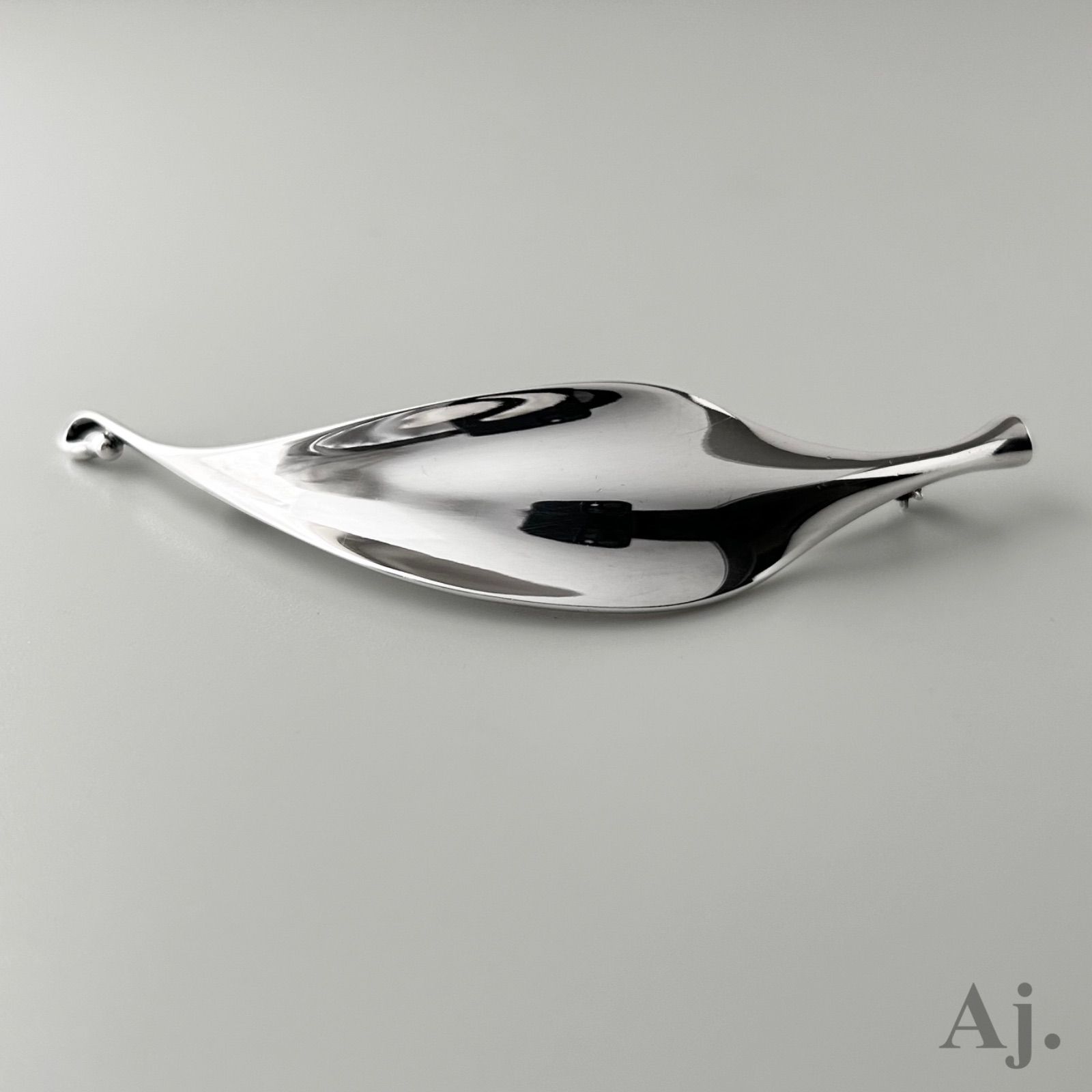 ジョージジェンセン 391 リーフ ブローチ Sterling Silver 925
