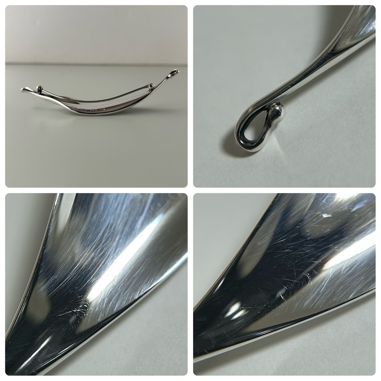 ジョージジェンセン 391 リーフ ブローチ Sterling Silver 925