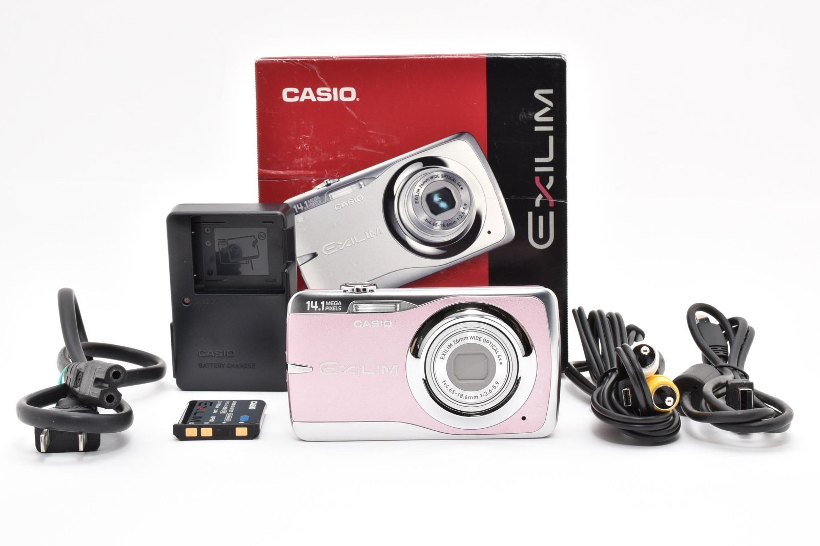 ☆美品☆カシオ CASIO EXILIM EX-Z550 ピンク 元箱付き ☆ W0681＃5176