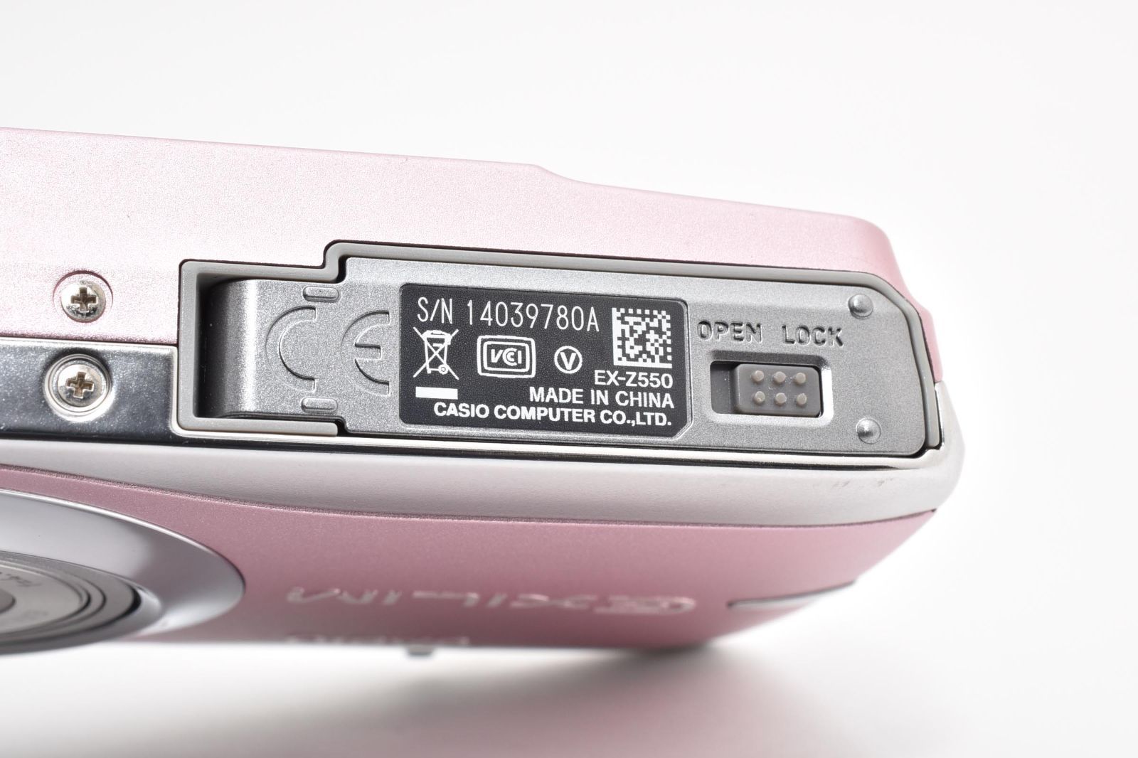 ☆美品☆カシオ CASIO EXILIM EX-Z550 ピンク 元箱付き ☆ W0681＃5176