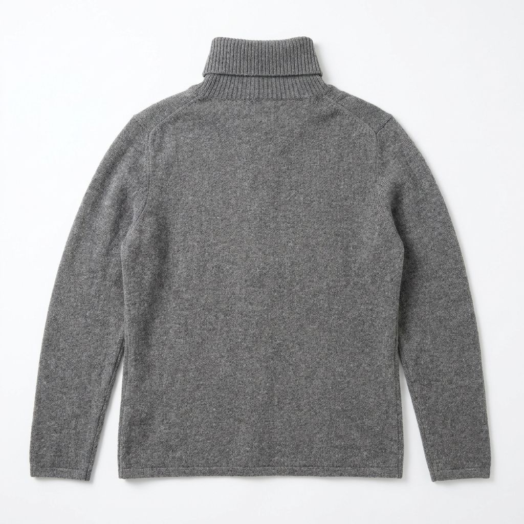 CASHMERE LIFE カシミヤ100% タートルネック ニット L グレー theory風 