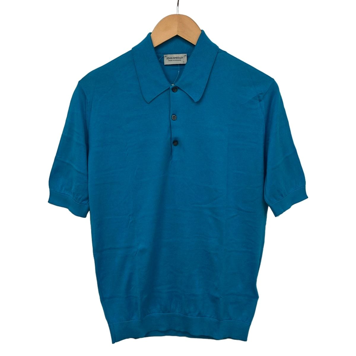JOHN SMEDLEY(ジョンスメドレー) 半袖ポロシャツ サイズS レディース美品 - ブルー