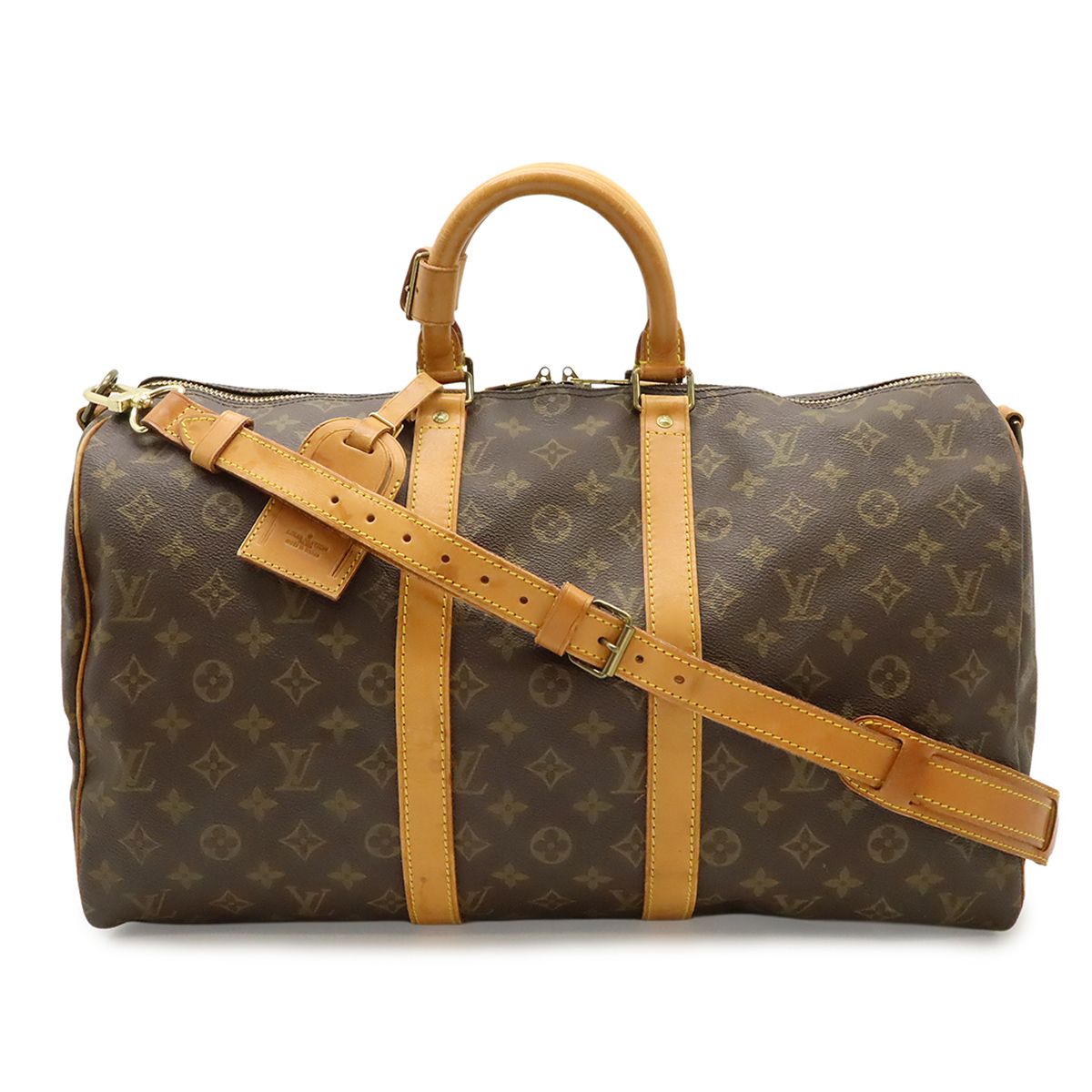 LOUIS VUITTON ルイ ヴィトン モノグラム キーポル バンドリエール45 ボストンバッグ ハンドバッグ 旅行カバン 2WAY ショルダーバッグ M41418