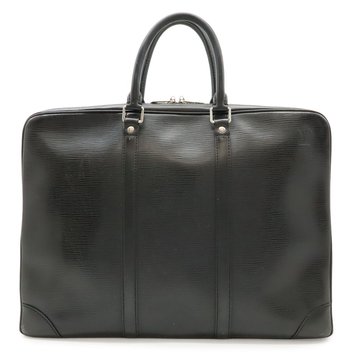 LOUIS VUITTON ルイ ヴィトン エピ PDV ポルト ドキュマン ヴォワヤージュ ビジネスバッグ ブリーフケース ノワール 黒 シルバー金具 M54472