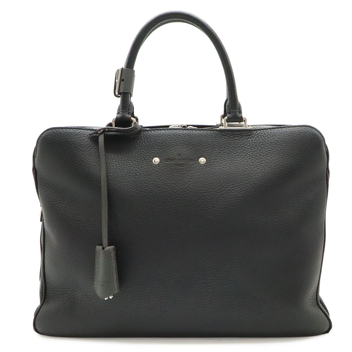 LOUIS VUITTON ルイ ヴィトン アルマンド ブリーフケースMM ビジネスバッグ トリヨンレザー ノワール 黒 ブラック ショルダー欠品 M54381