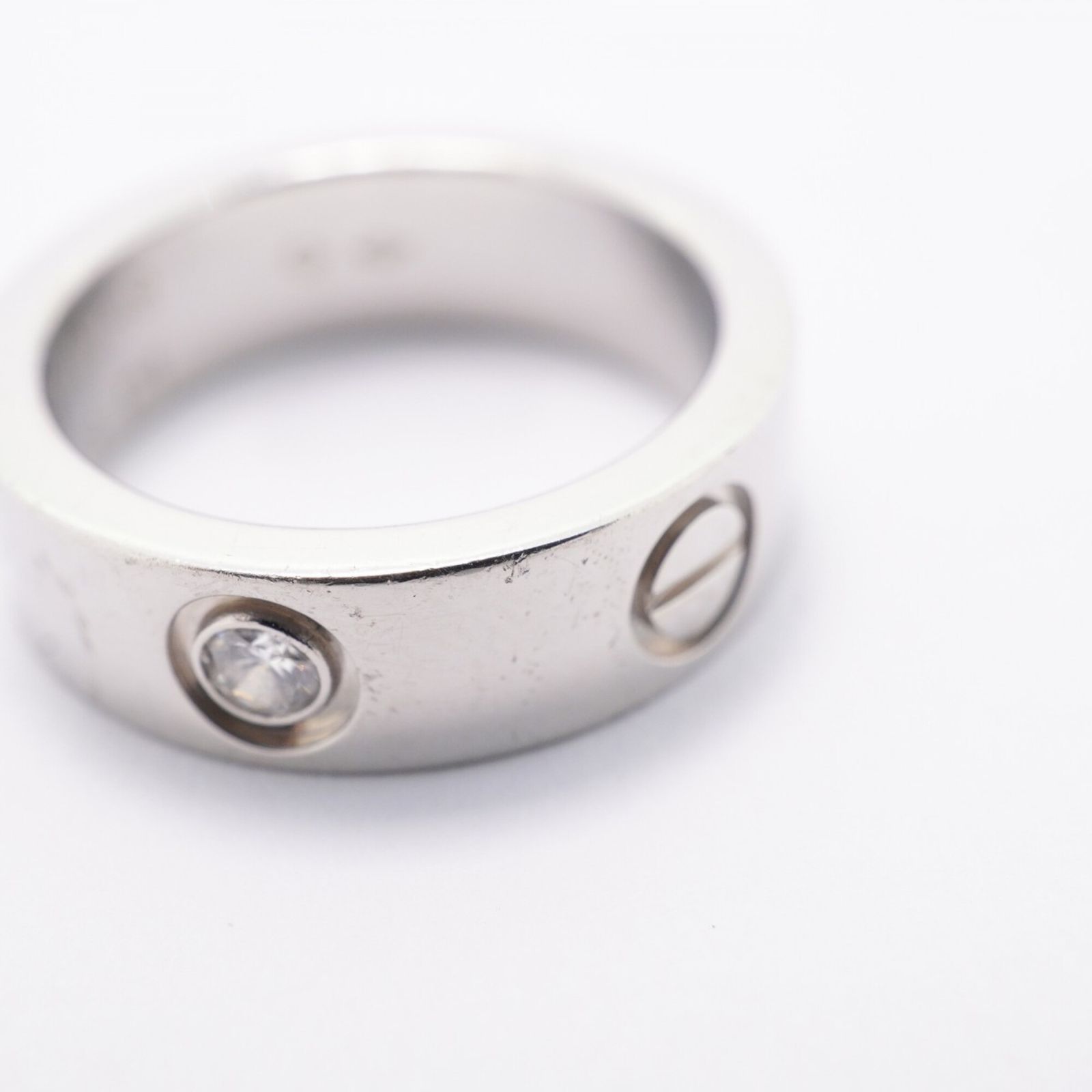 カルティエ(Cartier) カルティエ リング ラブ 1PD Pt950 プラチナ 