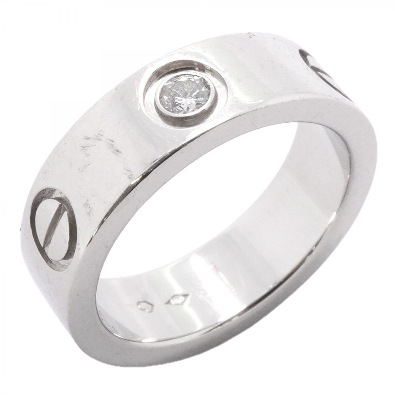 カルティエ(Cartier) カルティエ リング ラブ 1PD Pt950 プラチナ 