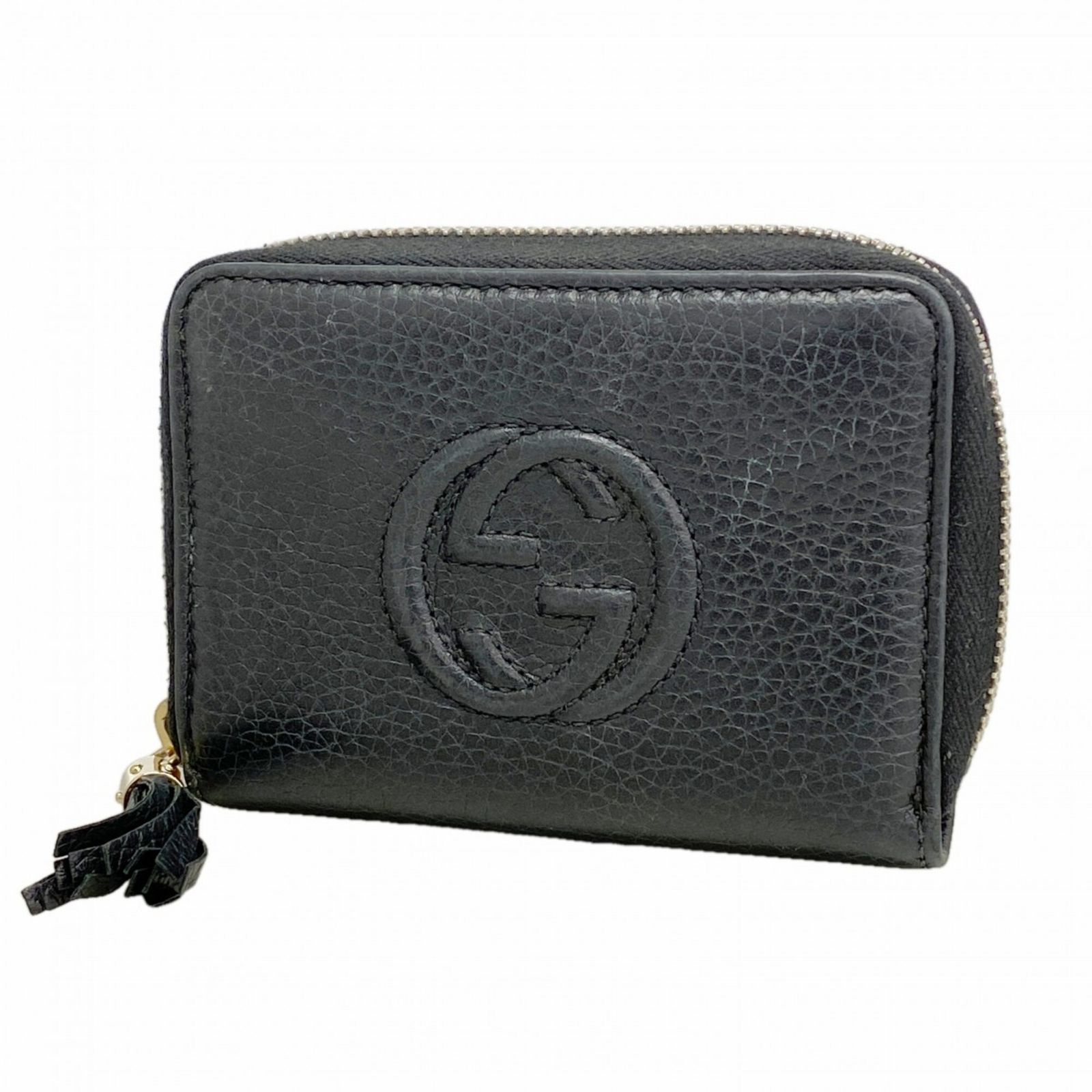 グッチ(Gucci) グッチ 財布・コインケース ソーホー 598209 レザー ブラック シャンパンメンズ レディース