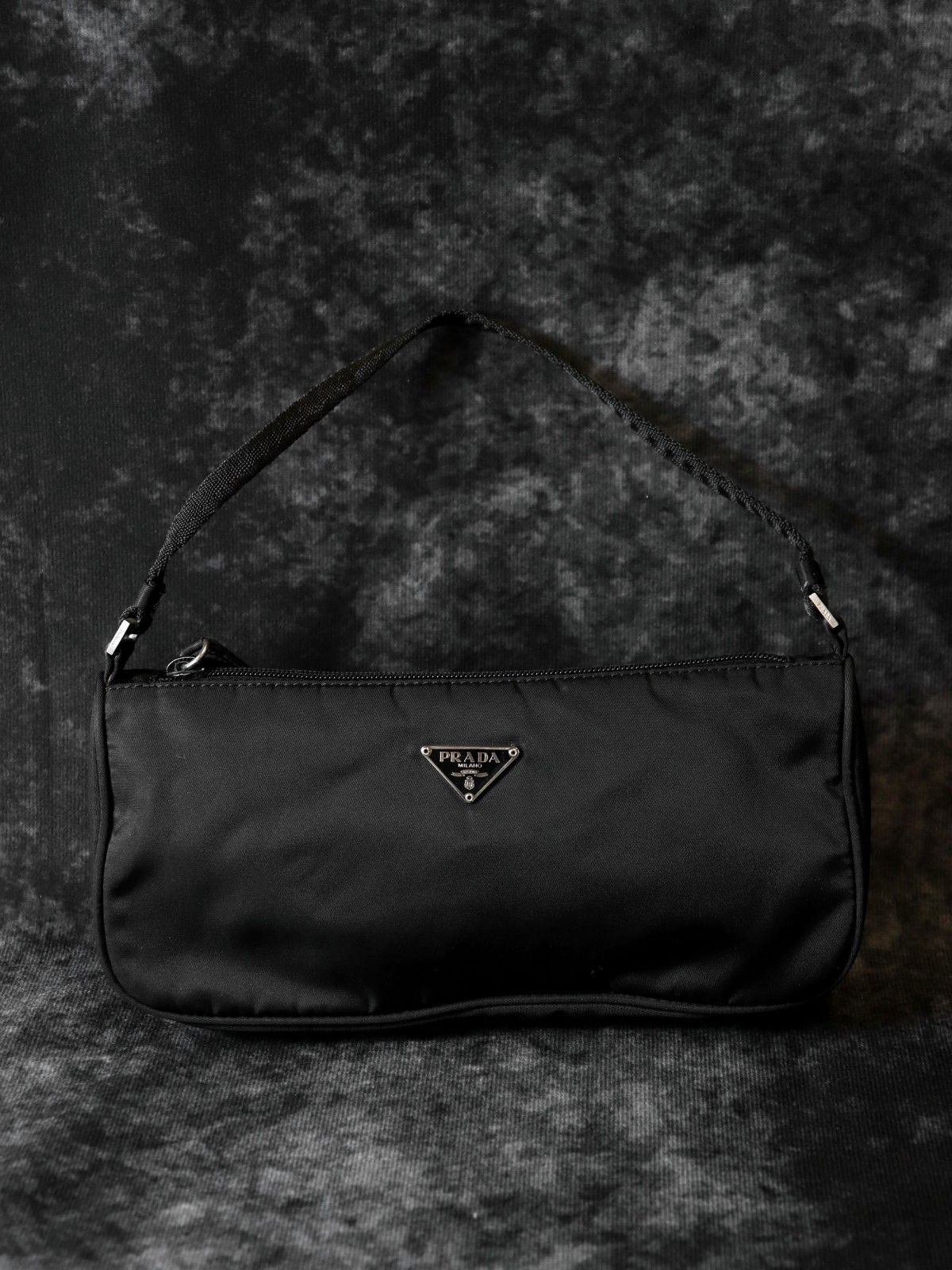 PRADA プラダ アクセサリーポーチ ハンドバッグ ナイロン ブラック ンドバッグ