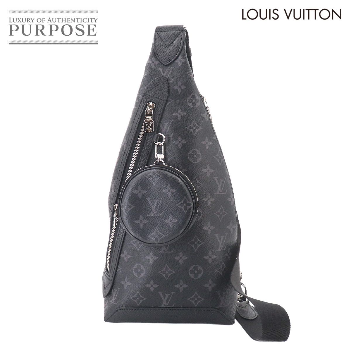 未使用 展示品 ルイ ヴィトン LOUIS VUITTON タイガラマ デュオ スリングバッグ ボディ バッグ ノワール M30936 RFID 90327230