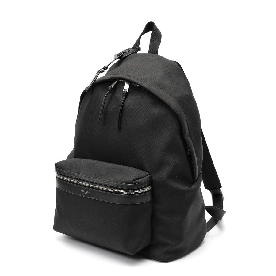 サンローラン / SAINT LAURENT　シティ バックパック　534967　キャンバス　ブラック(ノワール) 【中古】