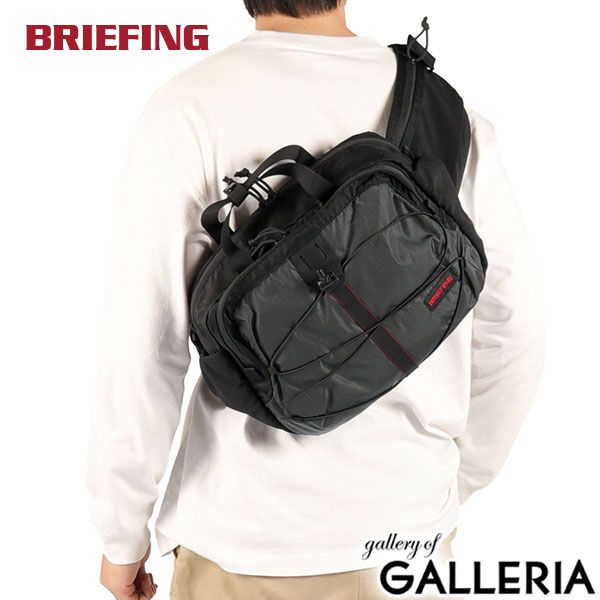 【日本正規品】 ブリーフィング ウエストバッグ メンズ レディース 大容量 アウトドア BRIEFING バッグ 8.1L B5 大きめ 斜めがけ OUTDOOR FE 2WAY HIP PACK BRA251L35 BLACK×CHARCOAL