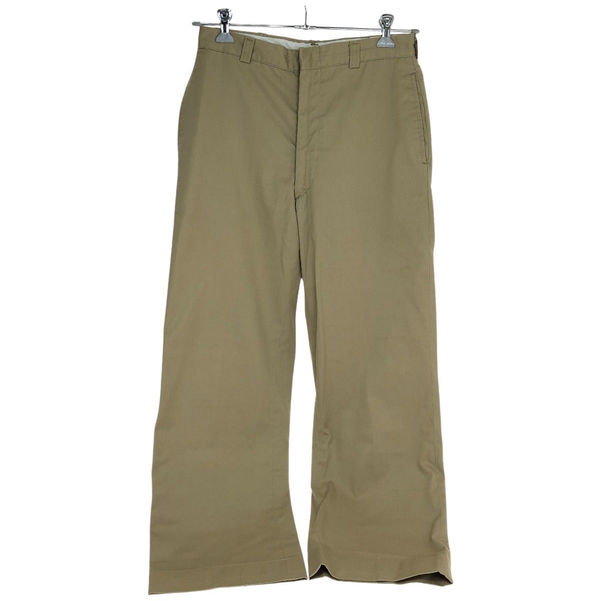 70s US.ARMY パンツ チノトラウザー SIZE W31×L33 75年製 古着 ベージュ