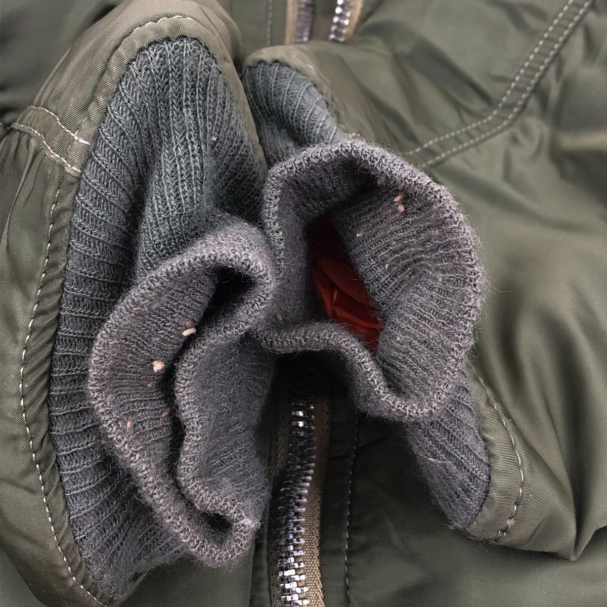80s ALPHA INDUSTRIES ジャケット MA-1ジャケット SIZE L 古着 IDEALジッパー 0615-00-573-8335 オリーブ 80s ALPHA INDUSTRIES ジャケット MA-1ジャケット SIZE L 古着 IDEAL