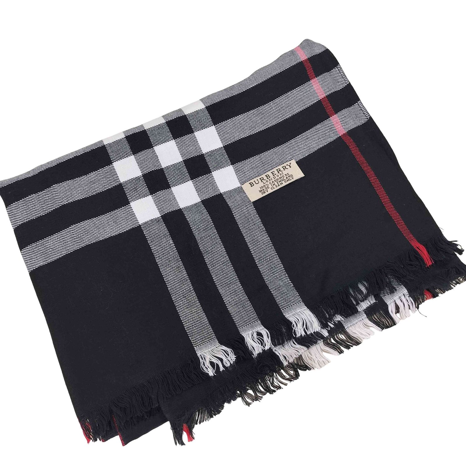 バーバリーロンドン BURBERRY LONDON 英国製 ノバチェック カシミヤ混