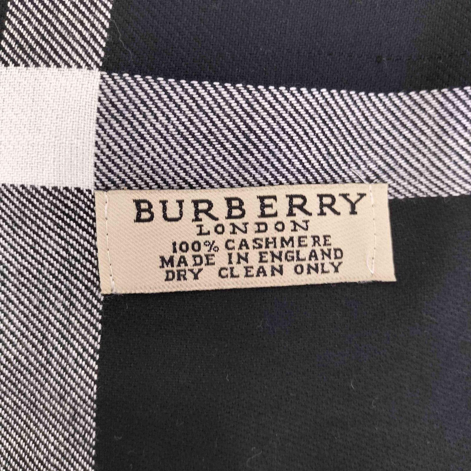 バーバリーロンドン BURBERRY LONDON 英国製 ノバチェック カシミヤ混