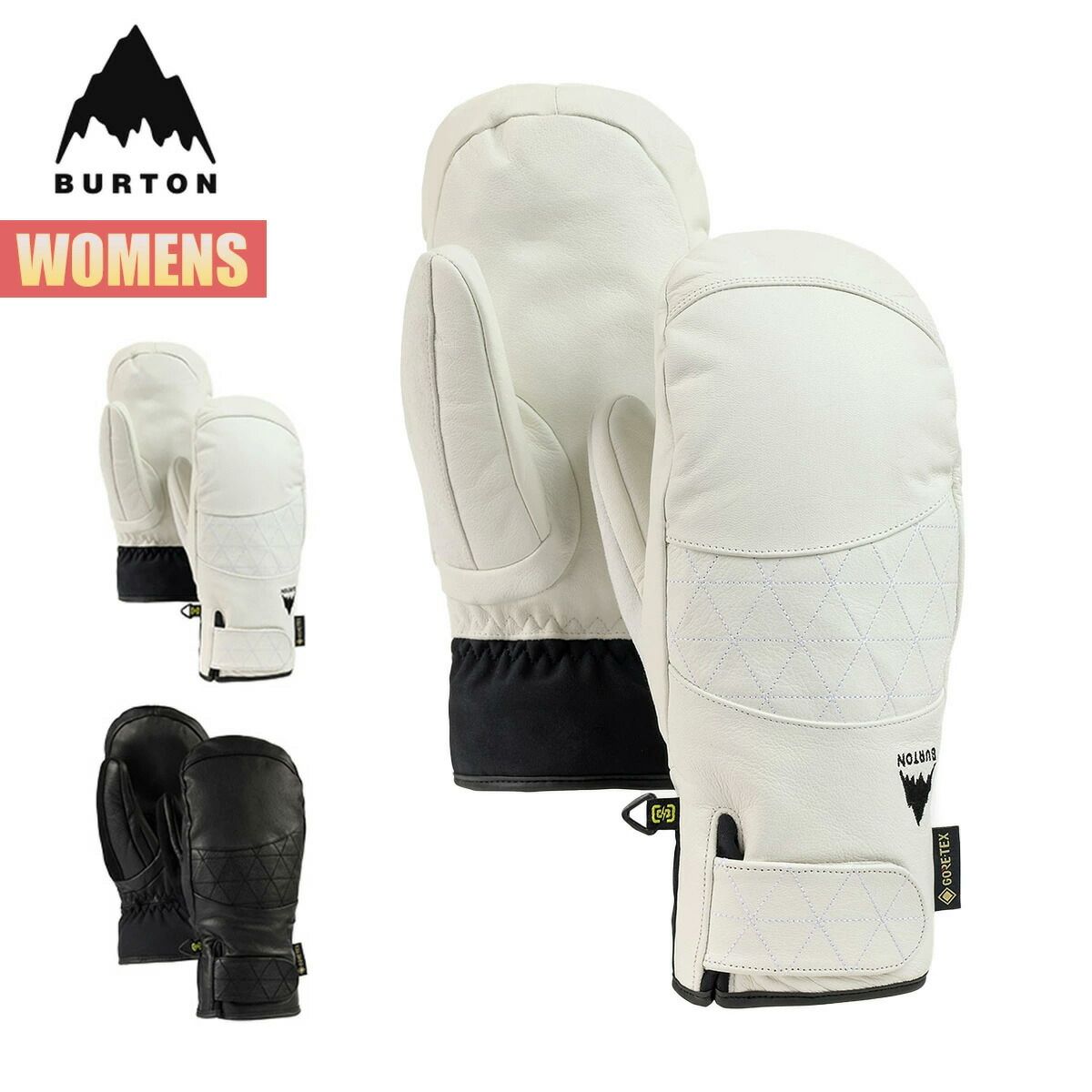 バートン グローブ レディース 25-26 Burton ウィメンズ ゴアテックス レザー ゴンディ ミトン W26JP-204611 Womens Gondy GORE-TEX Leather Mitten スノーボードグローブ スノーグローブ スノボ