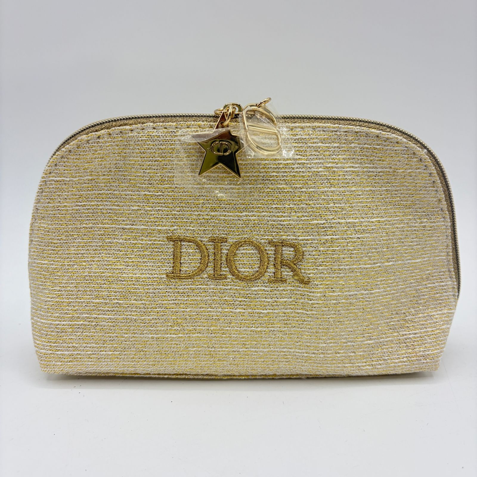 DIOR ディオール コスメポーチ ノベルティ ゴールド ラメ メイクポーチ
