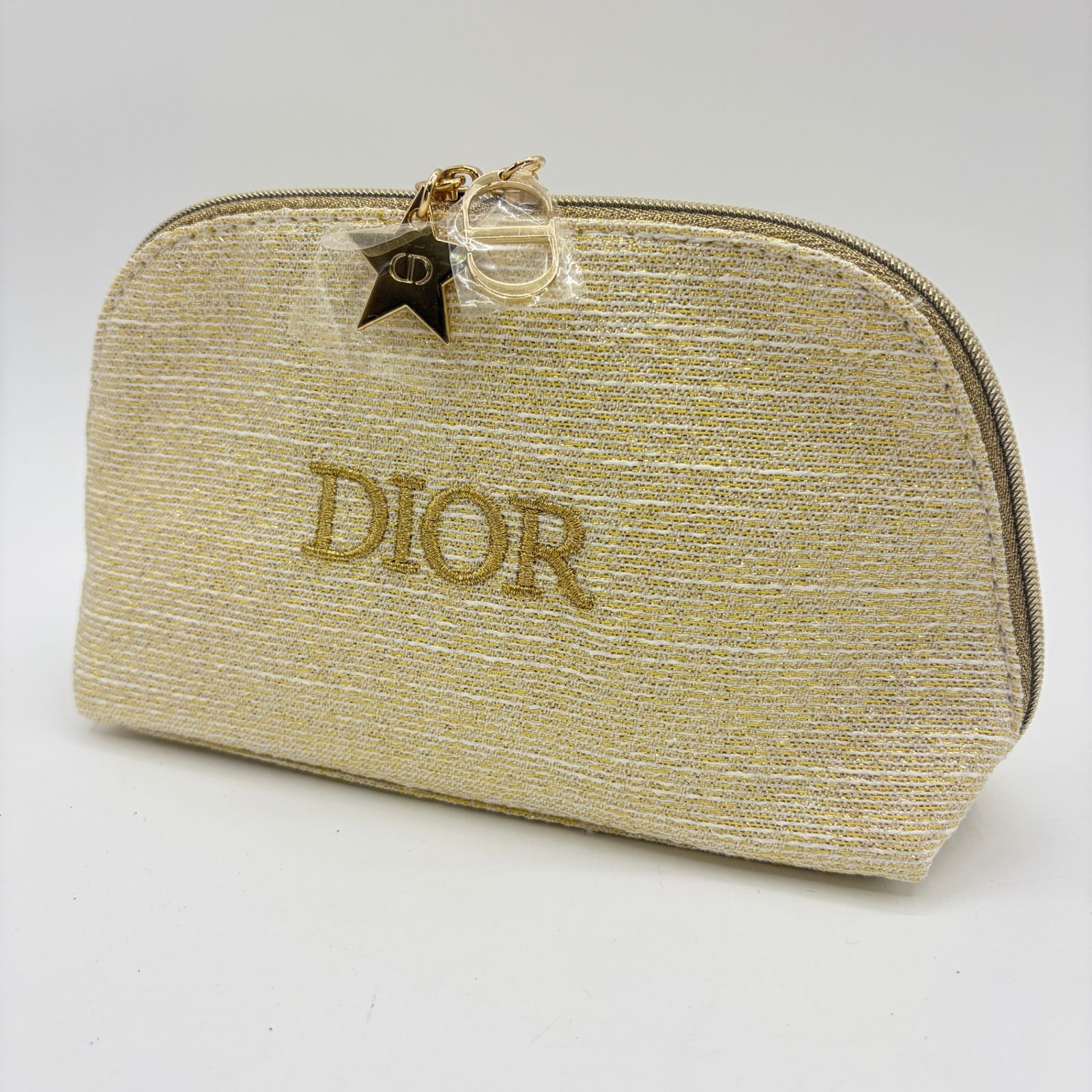 DIOR ディオール コスメポーチ ノベルティ ゴールド ラメ メイクポーチ