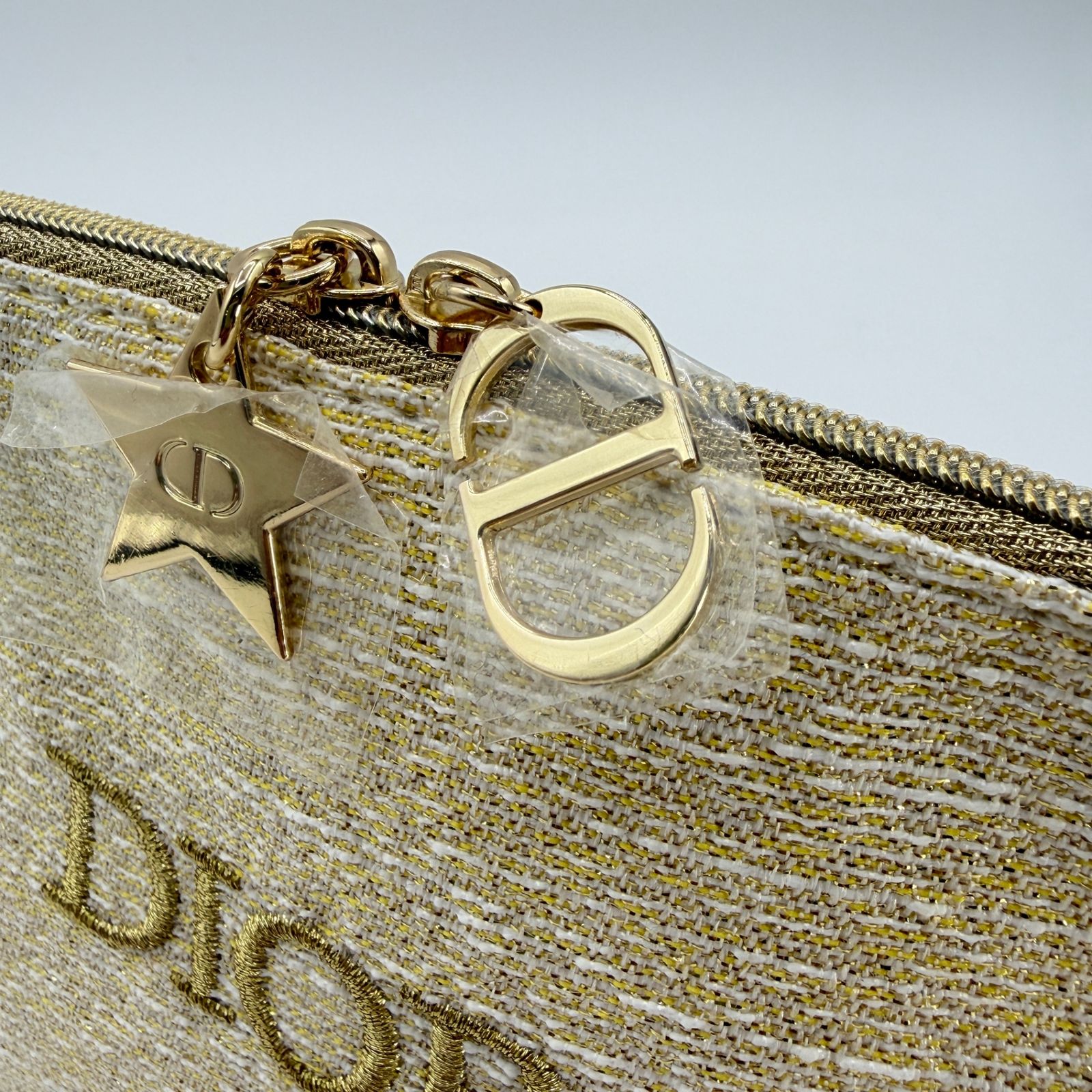 DIOR ディオール コスメポーチ ノベルティ ゴールド ラメ メイクポーチ