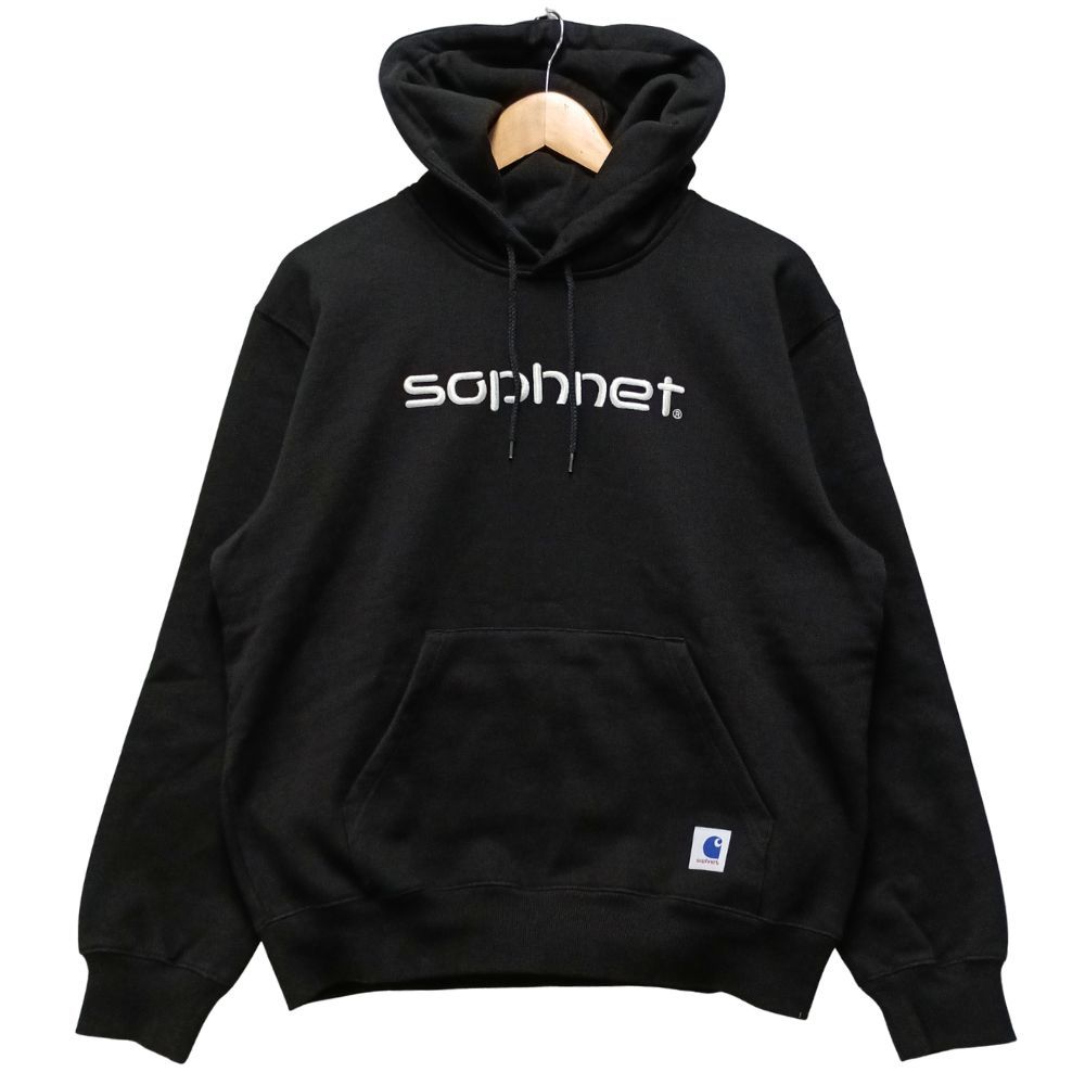 SOPHNET. ソフネット 19AW carhartt カーハート 刺繍ロゴ スウェット パーカー ブラック サイズ M 正規品 / 55301 SOPHNET. ソフネット 19AW carhartt カーハート 刺繍ロゴ スウェット