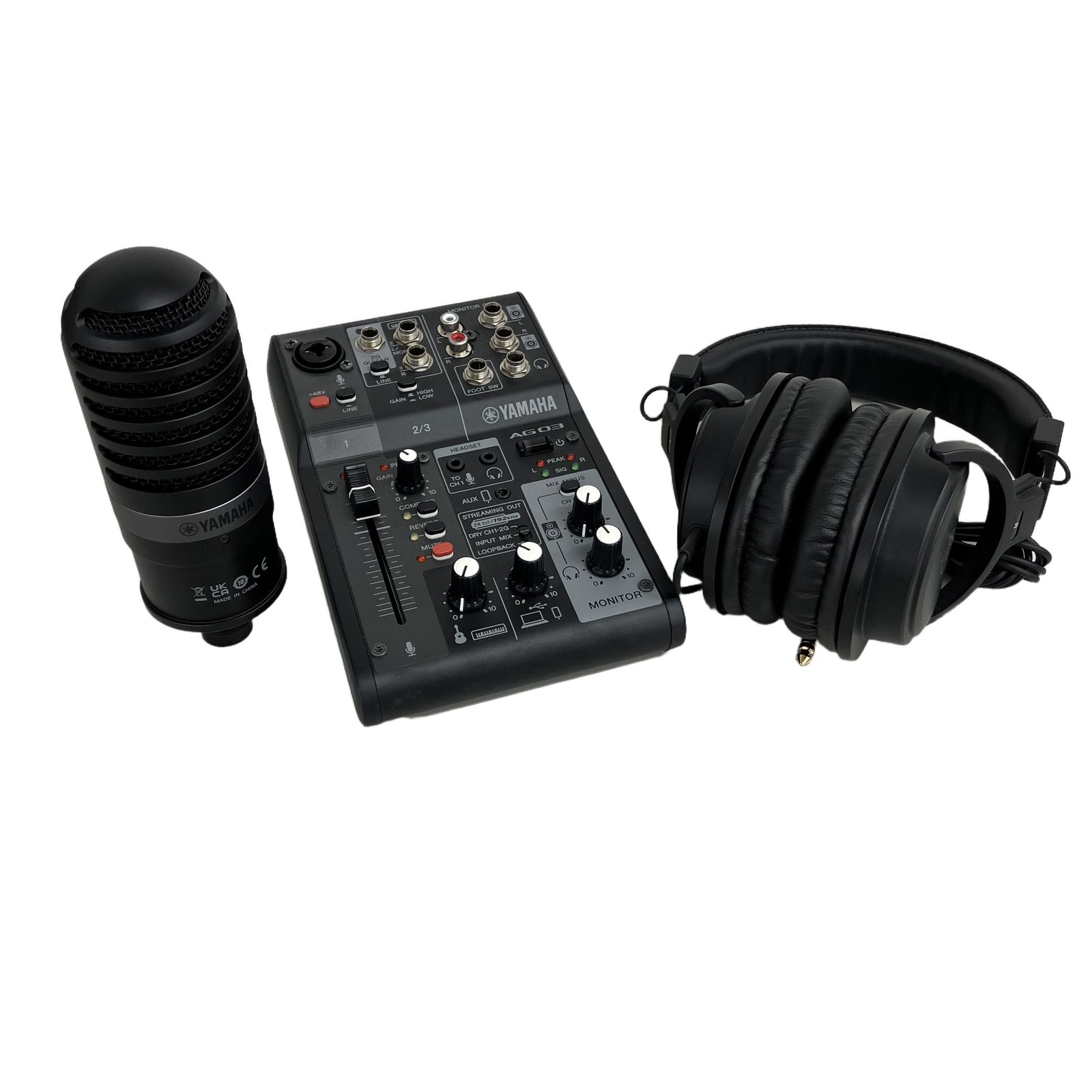 YAMAHA ヤマハ AG03 MK2 LIVE STREAMING PACK ライブストリーミングパック オーディオ インターフェース 中古 良好 K11353706