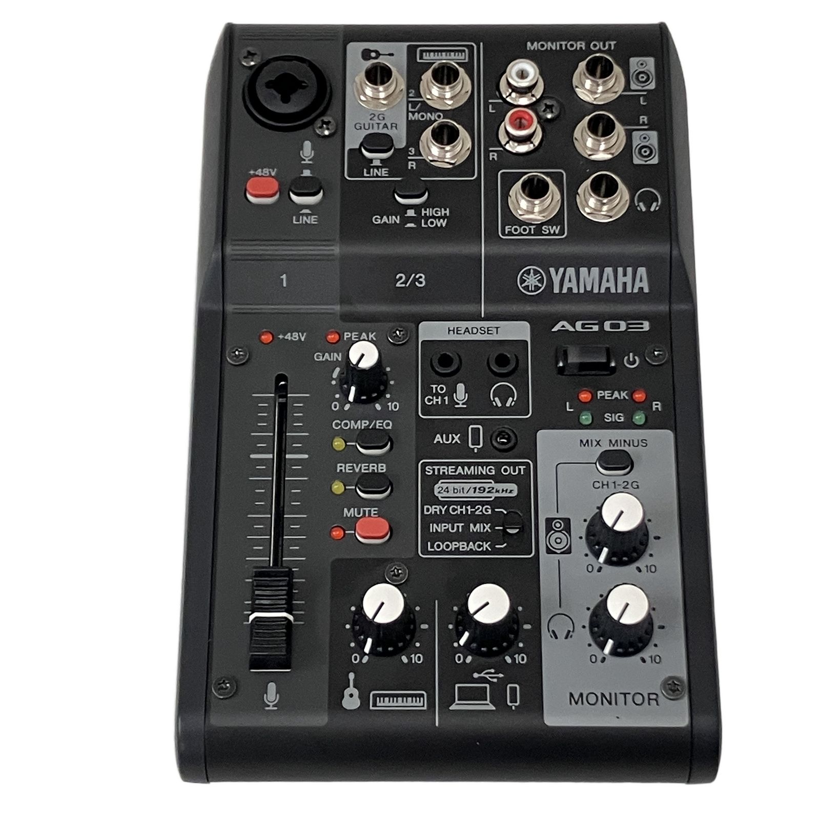 YAMAHA AG03MK2 ミキサー ヤマハ オーディオインターフェース DTM DAW 音響機器 中古 美品 O11360205