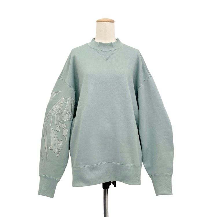 未使用品 2026SS Mame Kurogouchi マメクロゴウチ Floral Embroidery Oversized Sweat Top 草花刺繍オーバーサイズスウェット MM26SS-JS084 26,928円