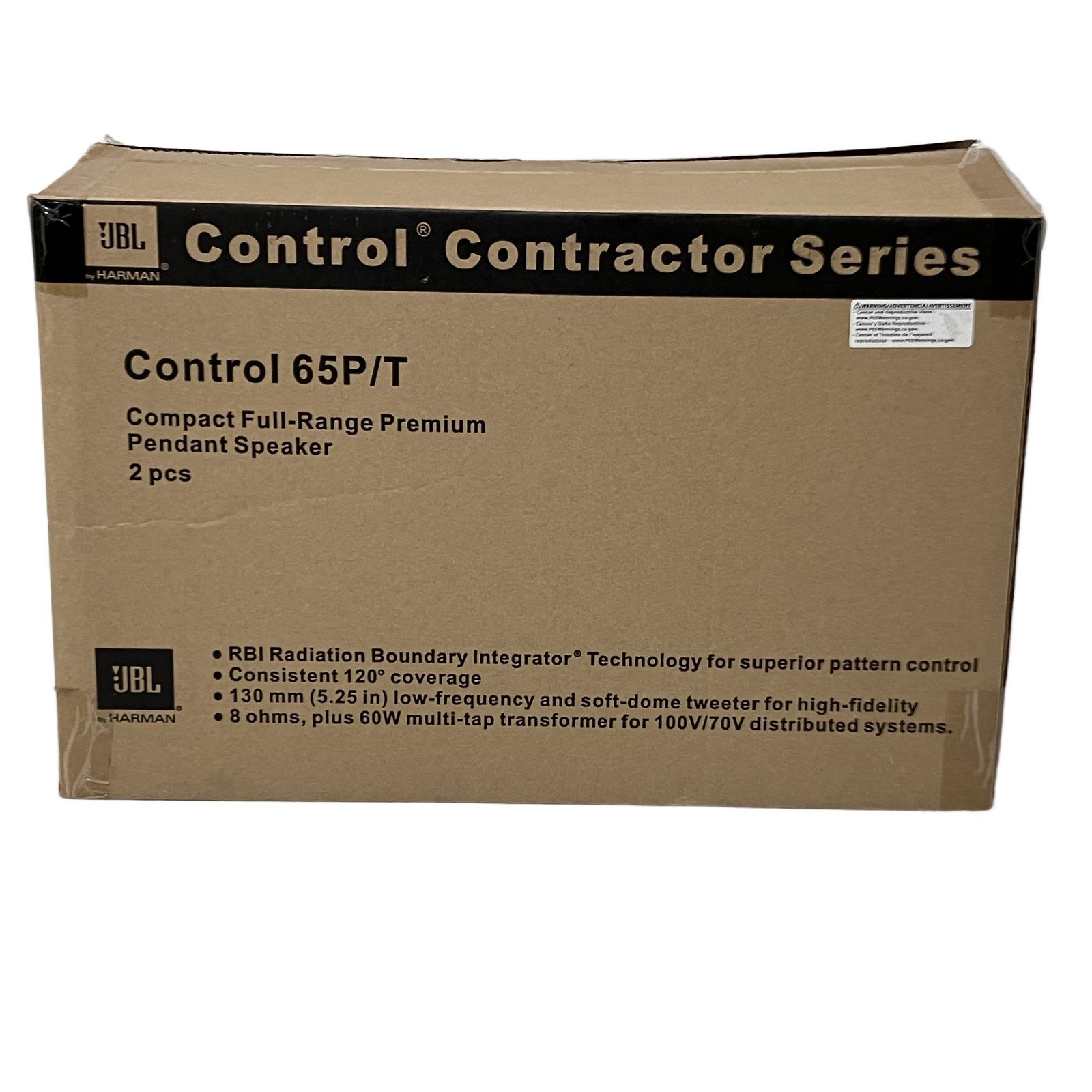 JBL Control 65P/T 天井吊り下げ用同軸2-Wayスピーカーペア ブラック 天井スピーカー 開封済 未使用 O11342611