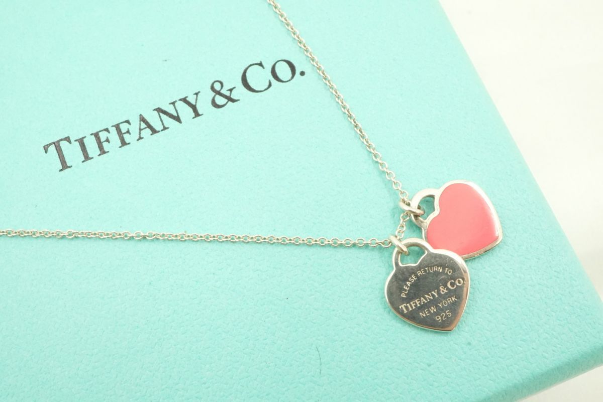 ティファニー ミニ リターン トゥ ダブル ハート ネックレス
